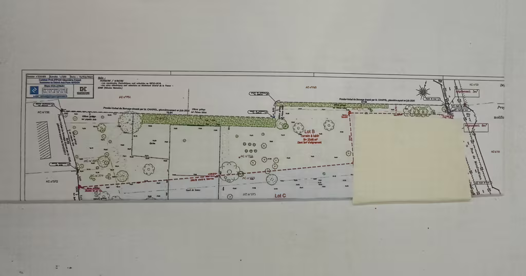 Terrain a batir 2548m2 a vendre a Samoreau - Photo 2/2